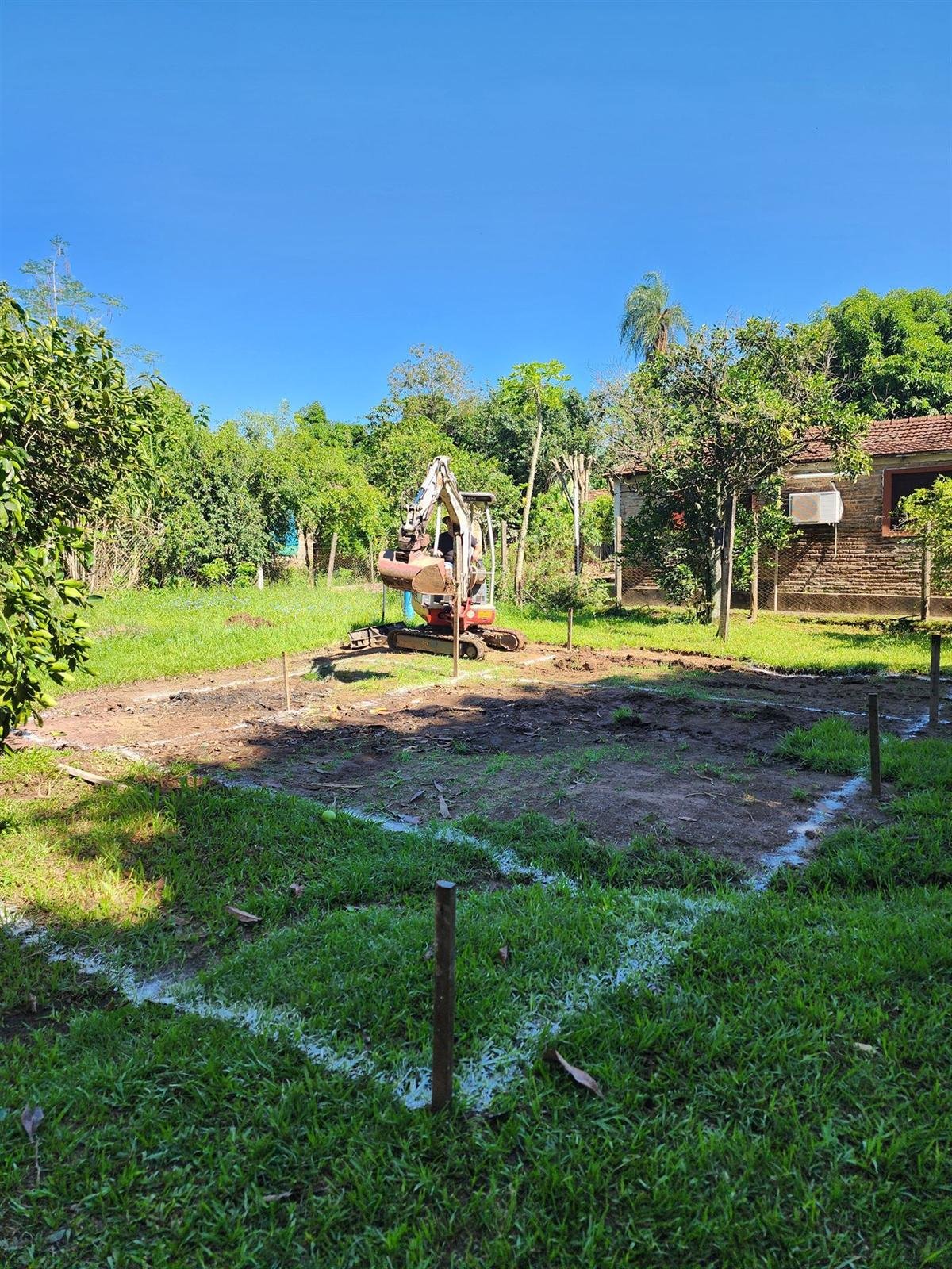 Antes · Del césped al agua